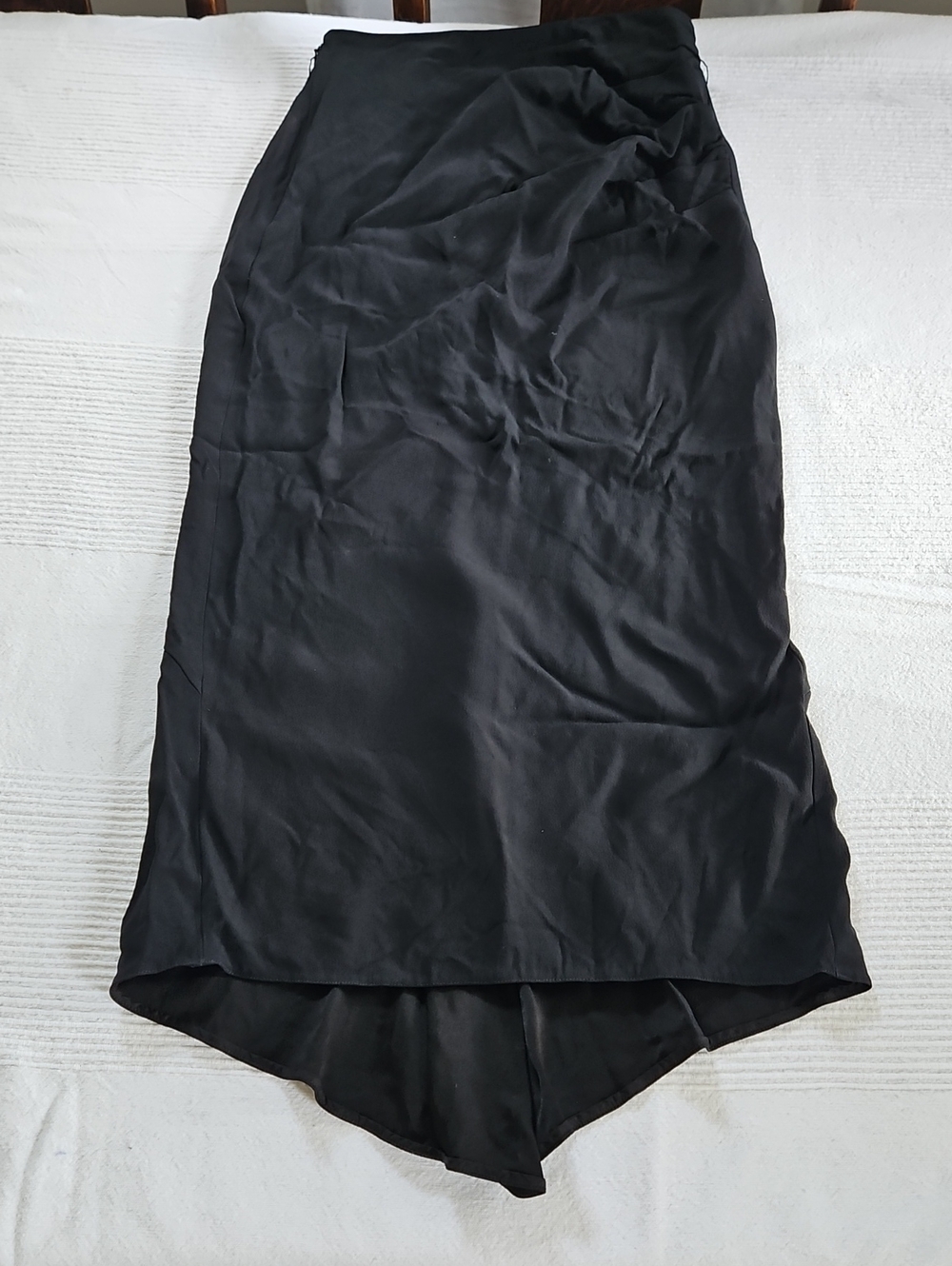 Prada Black High-Low Midi Skirt